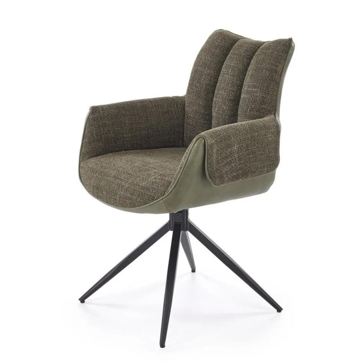 Krzesło tapicerowane K579 zielone obracane