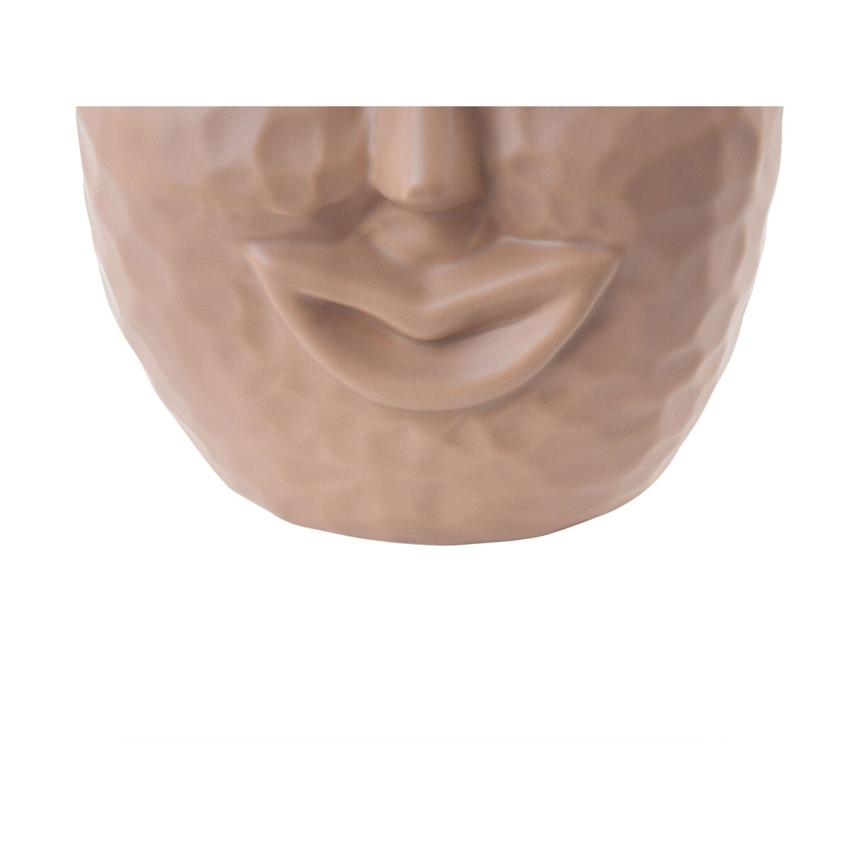 Wazon na kwiaty ceramiczny 26 cm beżowy VERIA