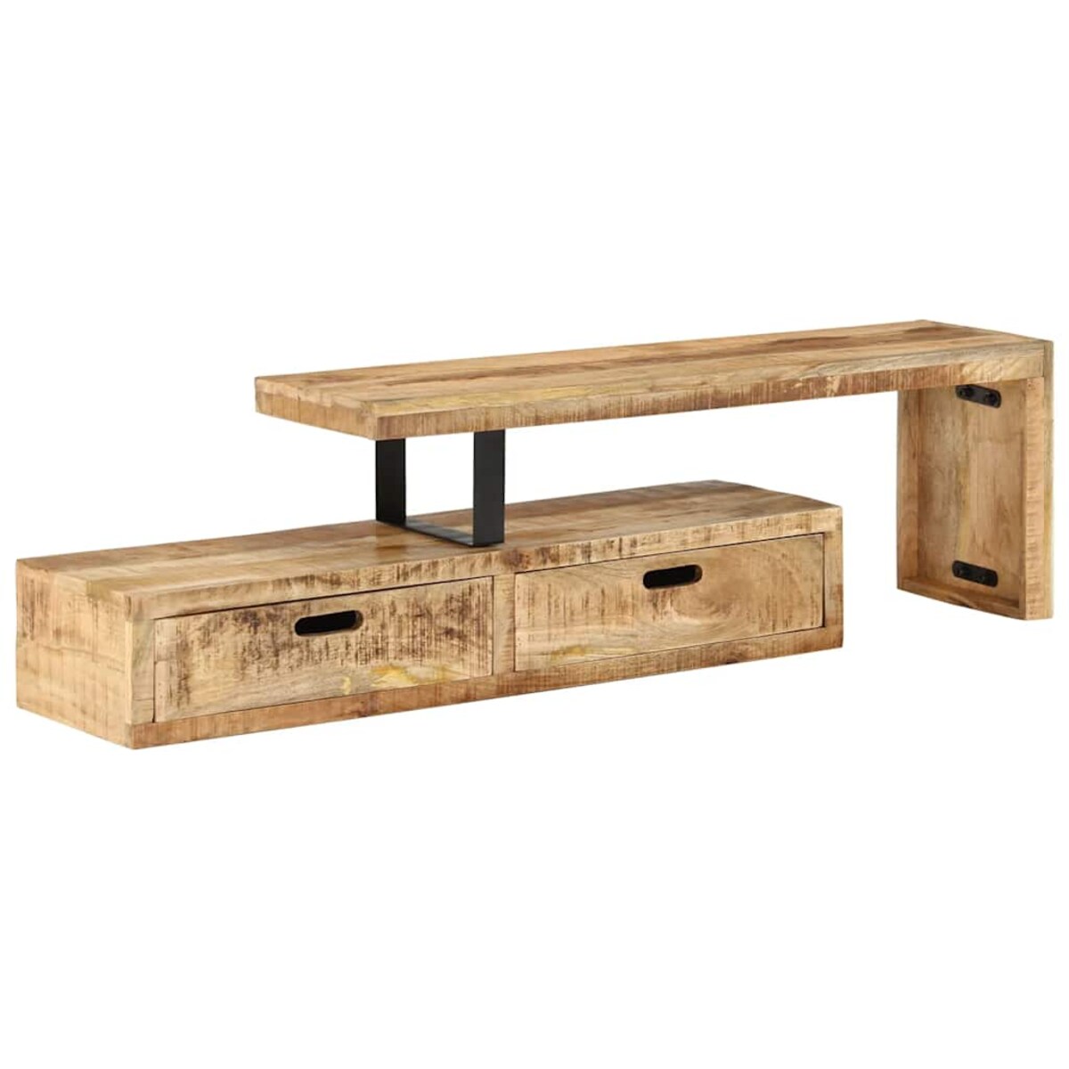 vidaXL Stojak pod TV (118-200) x 30 x 40 cm Drewno lite Mango