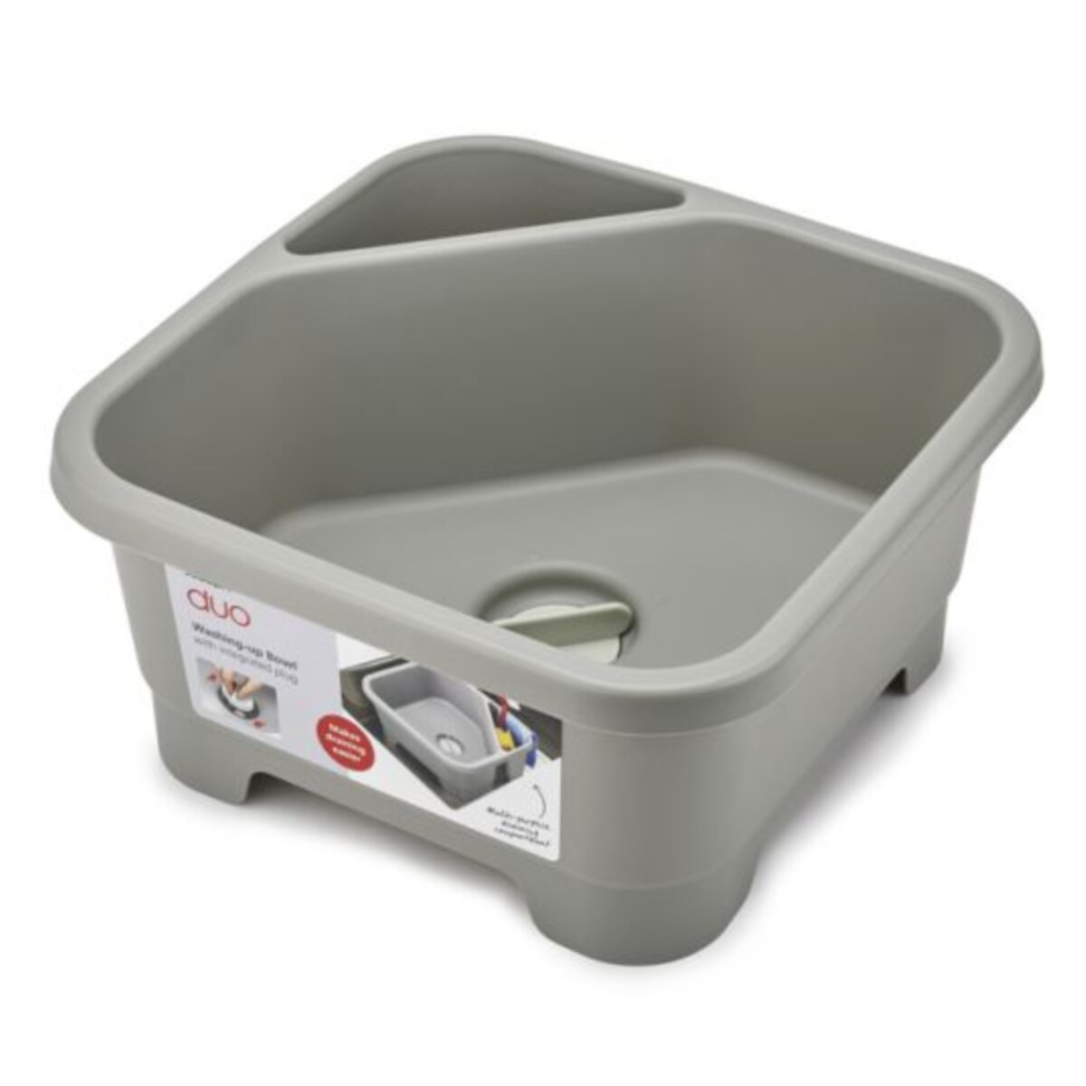 Miska z odpływem (szara) Duo Joseph Joseph