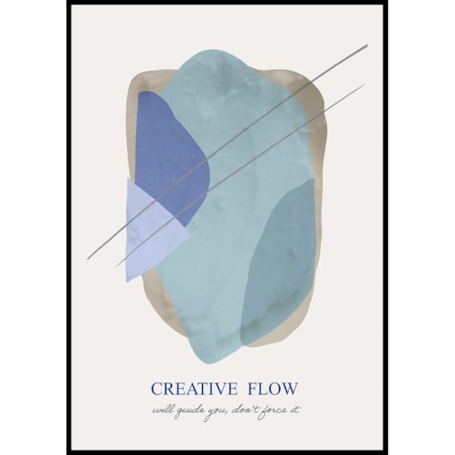 plakat creative flow 70x100 cm