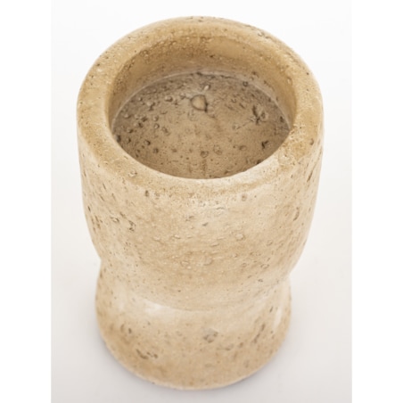 Świecznik cementowy 9x6x6 cm TORING-4 beżowy