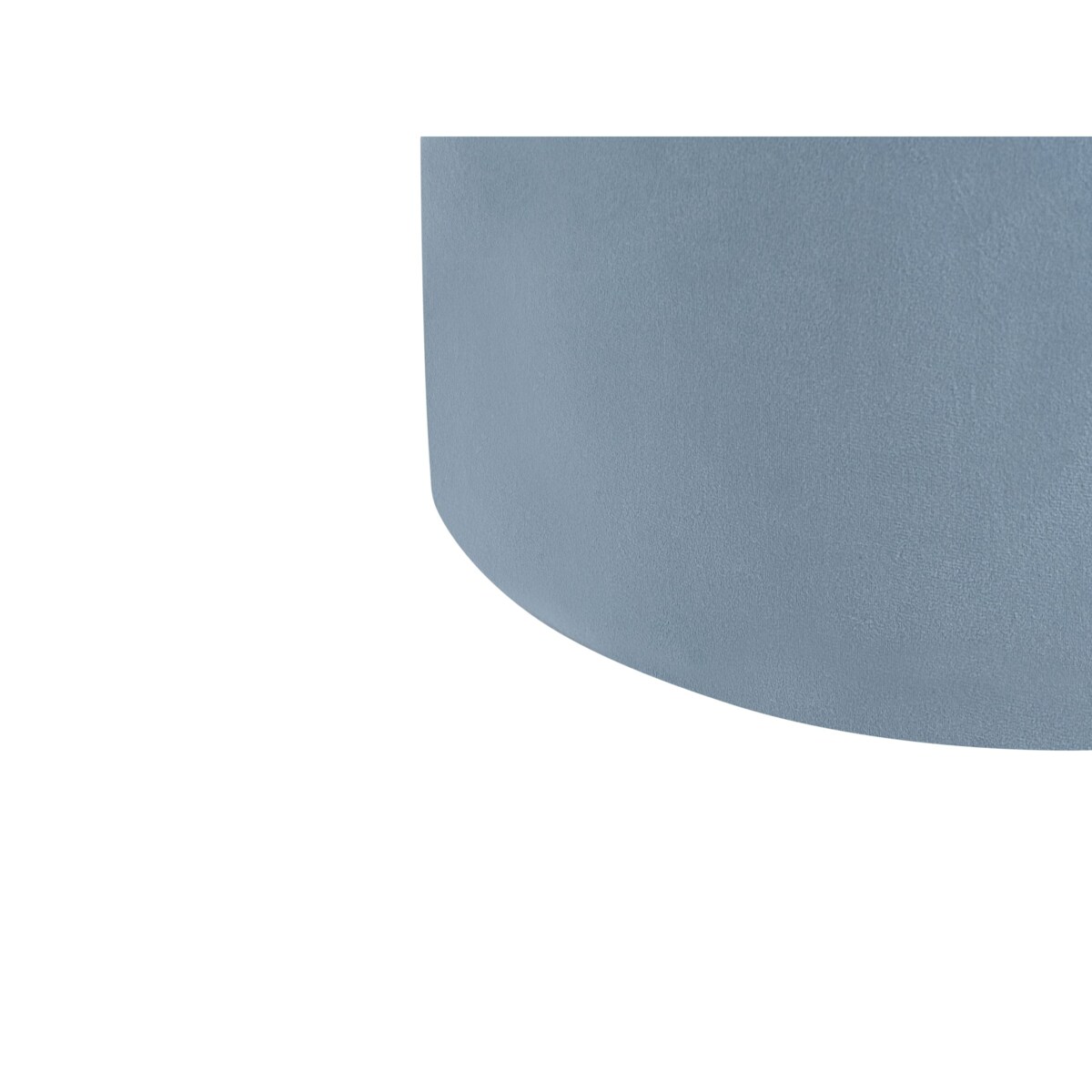 Puf LOVETT Welur Błękitny 47 cm 47 cm 46 cm