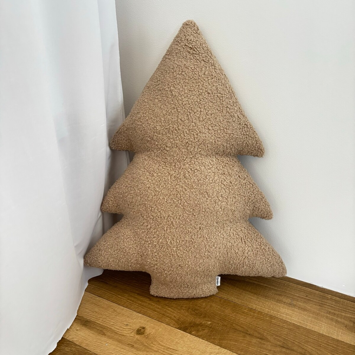 Poduszka Choinka boucle beżowa