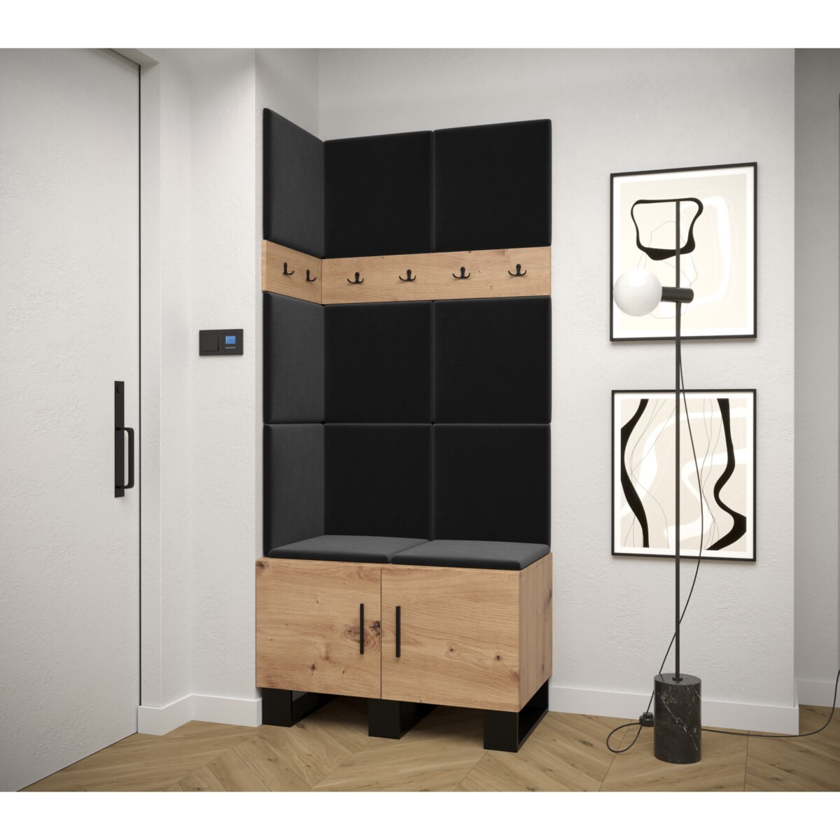 Garderoba do przedpokoju Abiks ARTIN 11 artisan+manila18