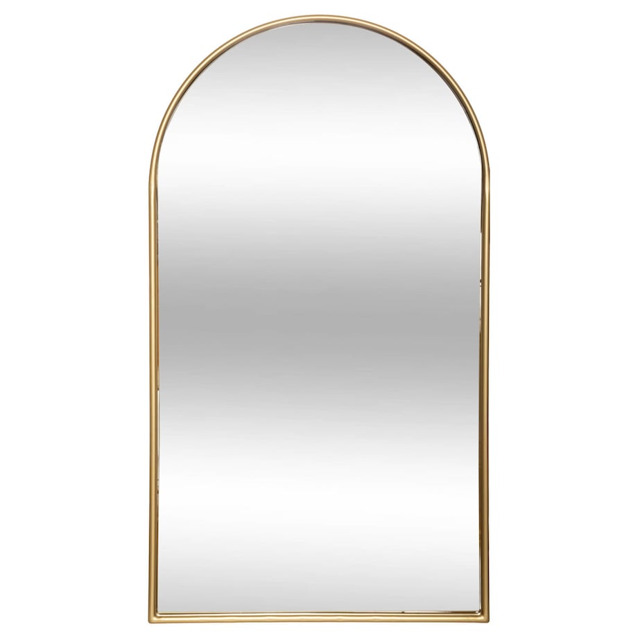 Duże lustro ścienne JOYCE w złotej ramie, 60 x 106 cm