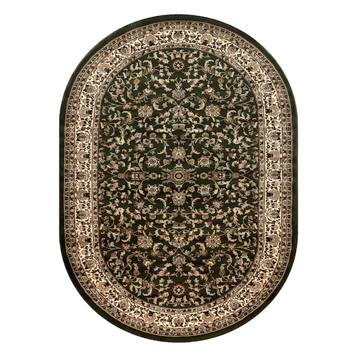 Dywan ROYAL ADR owal wzór 1745 zielony 100x180 cm