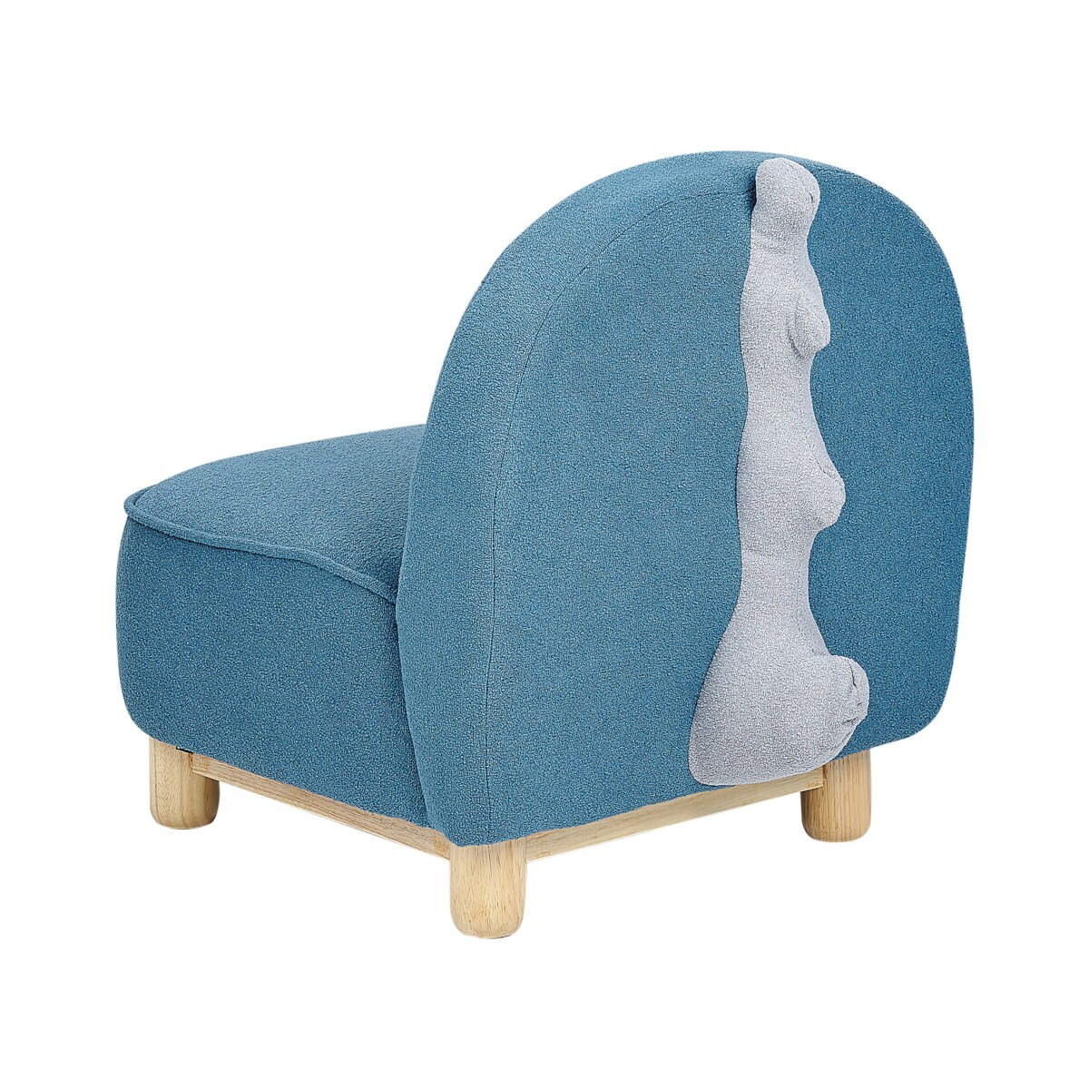 Fotel dziecięcy dinozaur niebieski FABORG