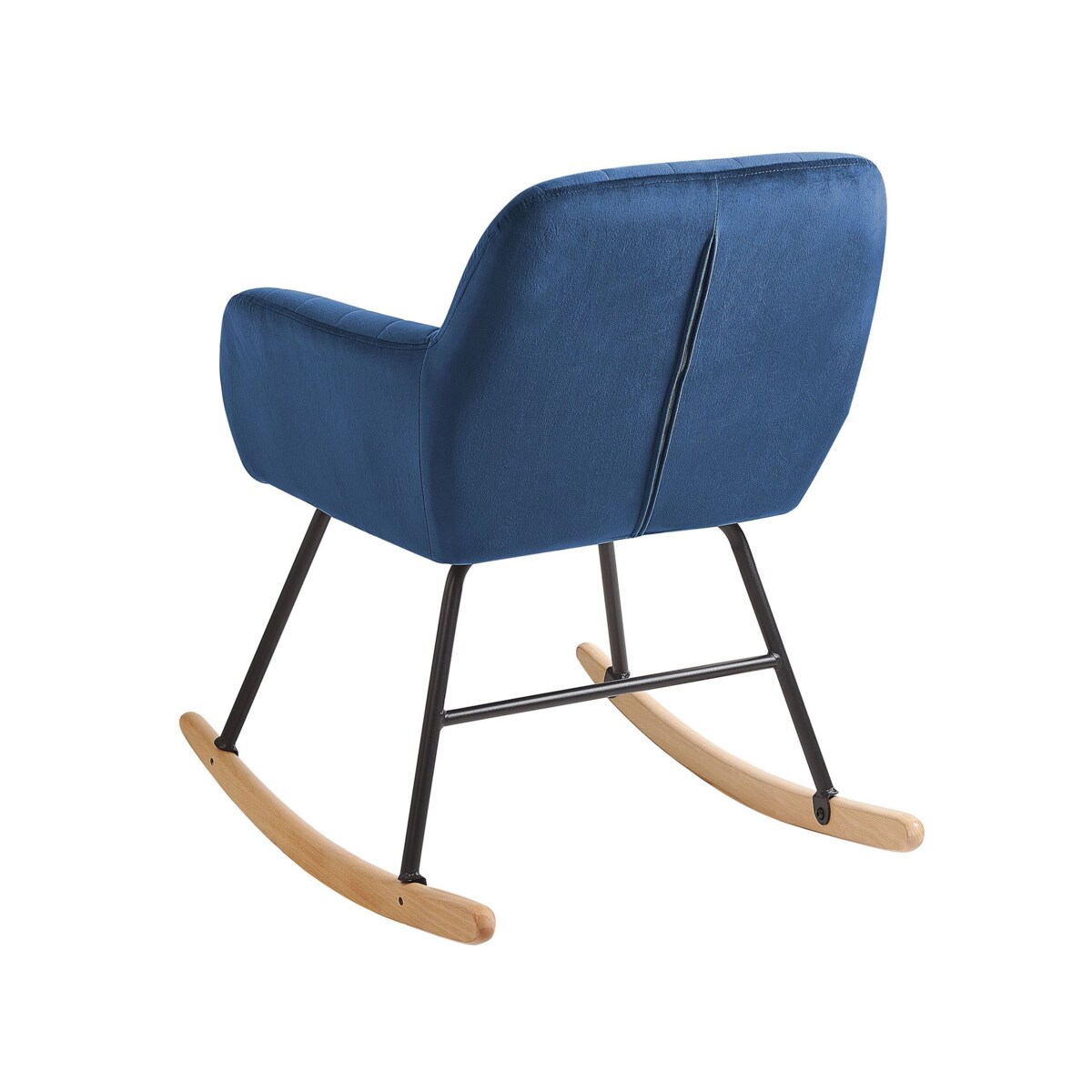 Fotel bujany welurowy ciemnoniebieski LIARUM