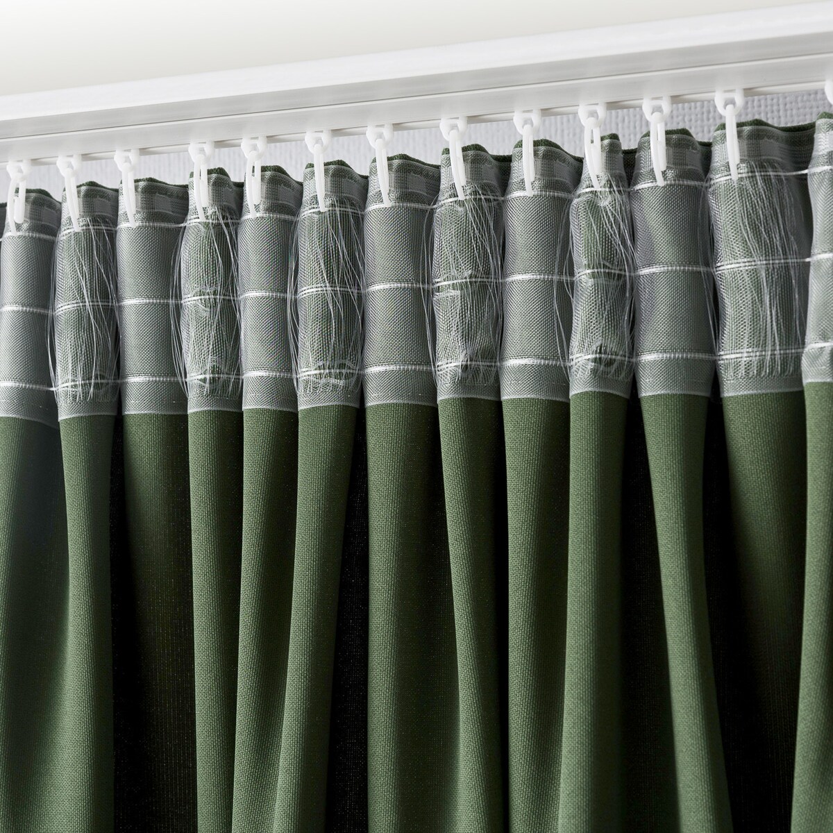 Zasłona na taśmie marszczącej zielona aksamitna 140 x 280 cm 1 szt. 140x280 zielony