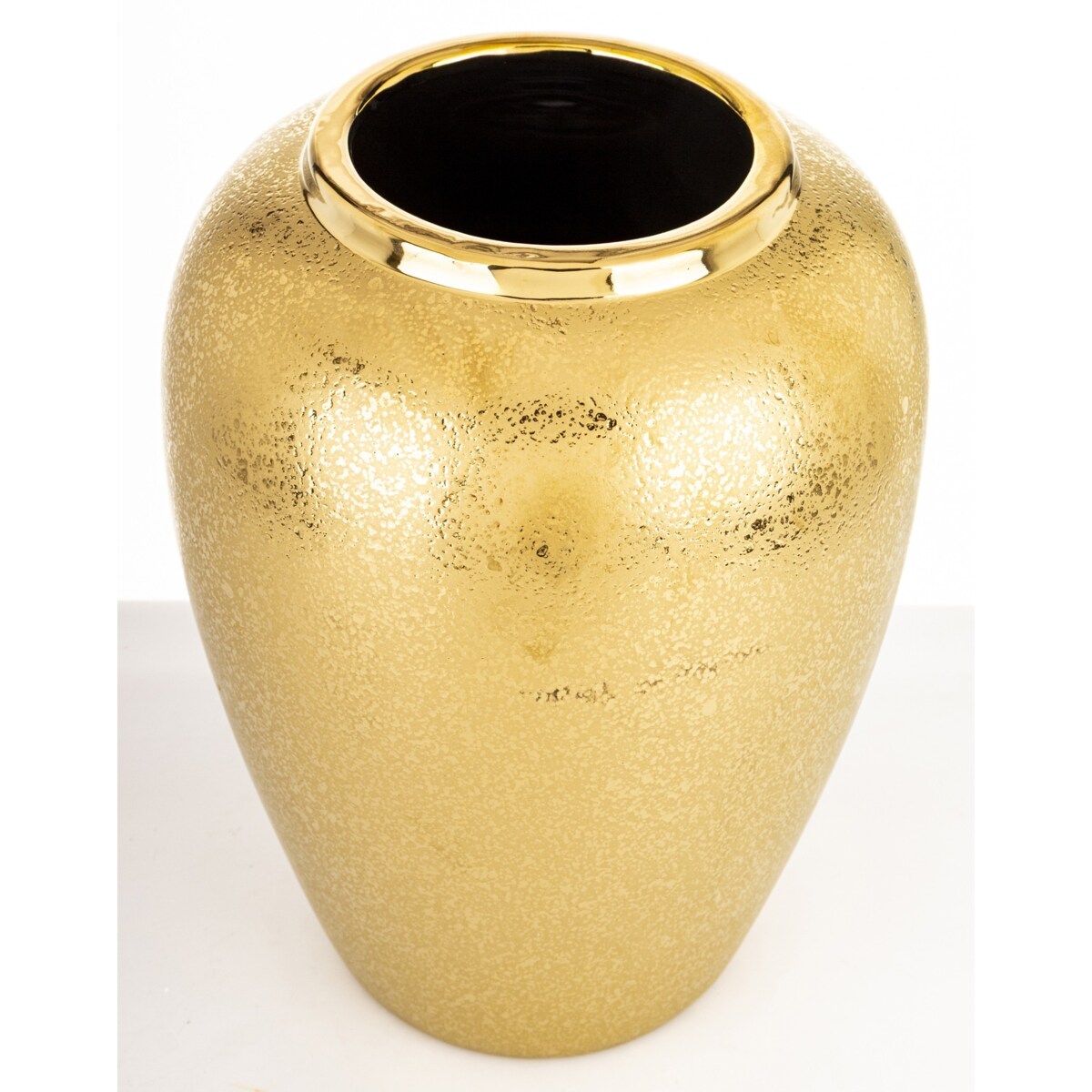 Wazon ceramiczny 28x18x18 cm MEEKE złoty