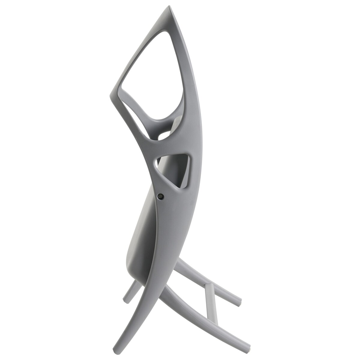 Zestaw 4 krzeseł ogrodowych Składane NEMI Szary