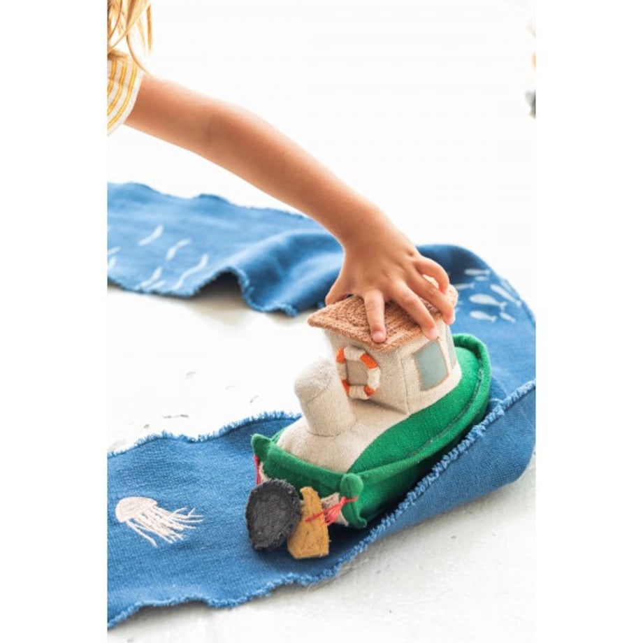 Zabawka bawełniana RIDE & ROLL statek Lorena Canals