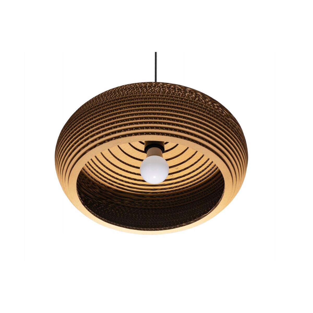 Lampa Wisząca Papierowa Tekturowa Natural Eco Xxl