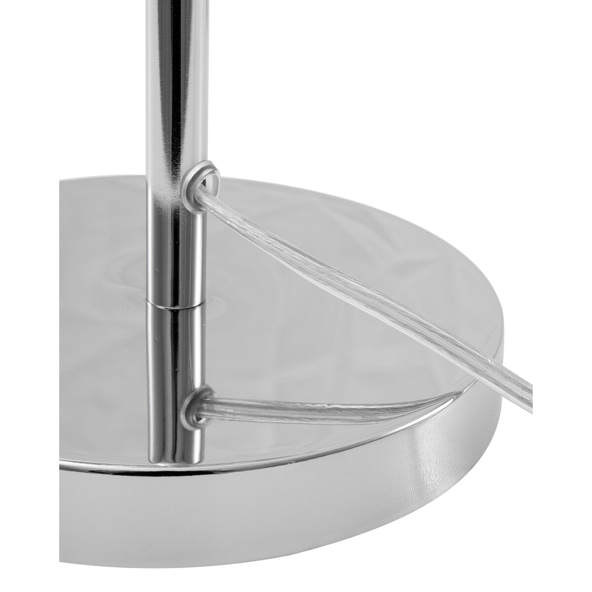 Lampa stołowa metalowa srebrna SENETTE