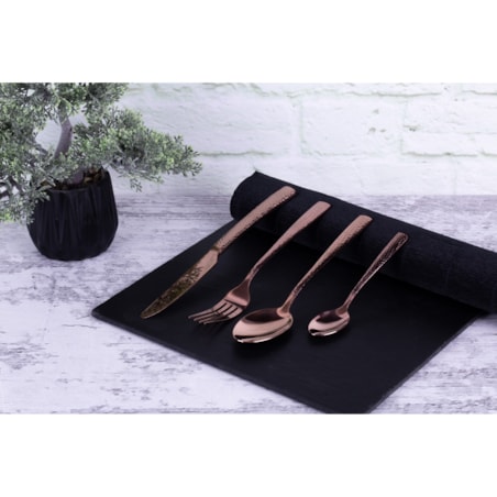 Komplet sztućców 24 elementy dla 6 osób błyszczące sztućce BERLINGER HAUS Rose Gold