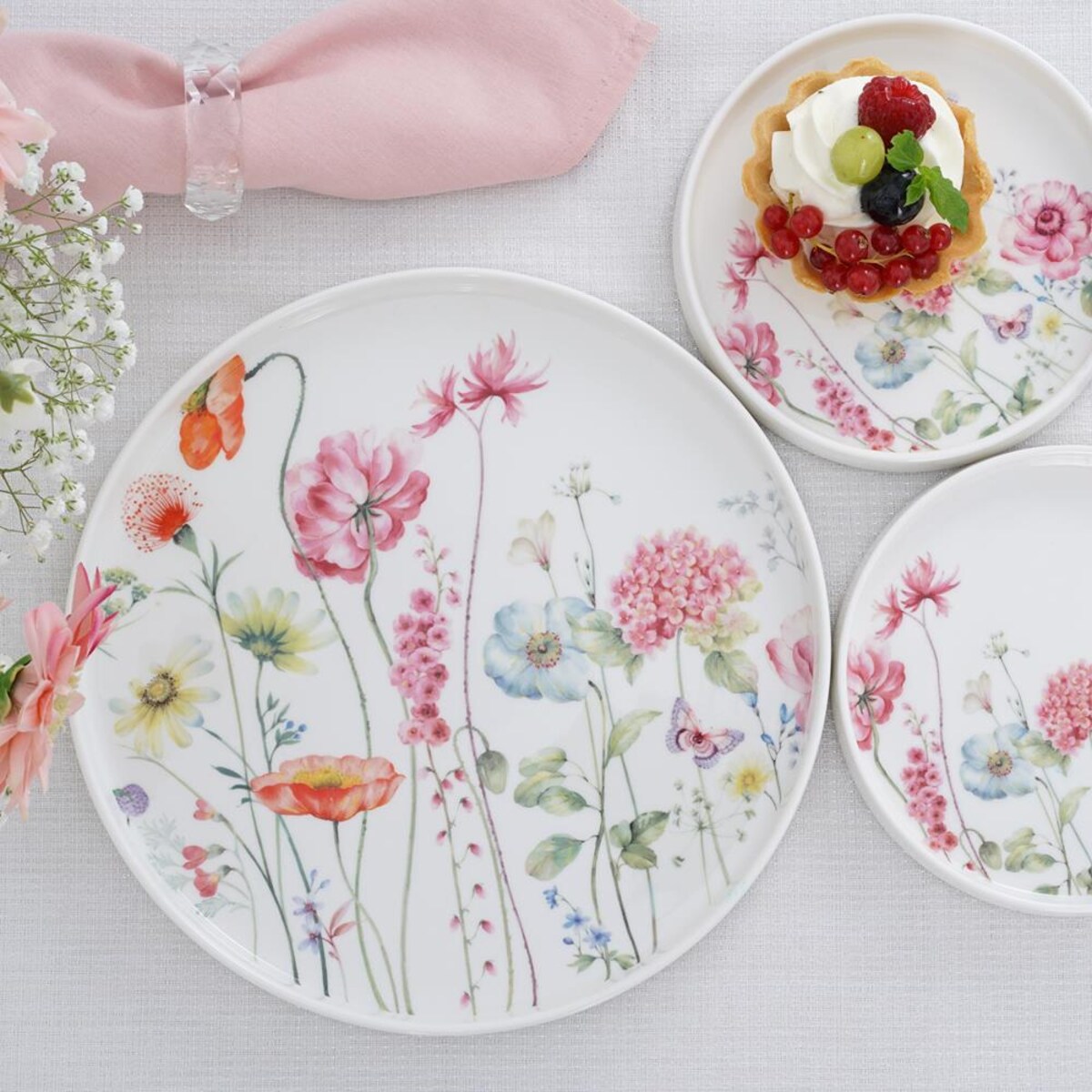 VILLA ITALIA Talerz płytki porcelanowy 25 cm GARDENO