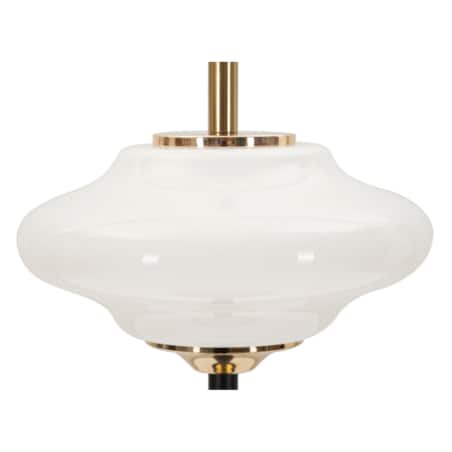 Lampa stołowa Vintage, kolor złoty, czarny i biały, żelazo i szkło, 22 x 22 x 46 cm, 1 x E14, do salonu i sypialni, Mauro Ferretti
