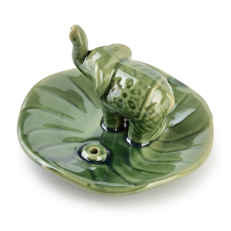 Ceramiczna podstawka pod kadzidło Słonik