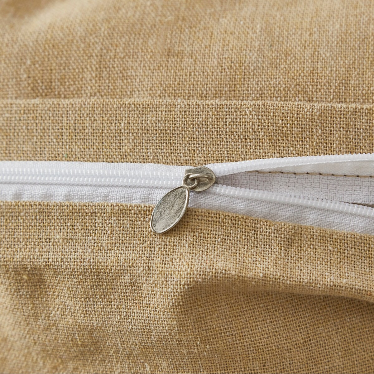 Komplet Lnianej 220X200+ 2 X 70X80 Ekskluzywnej Pościeli Z Włóknem Lnianym - Stylowy Zestaw Pościeli Len Cappucino