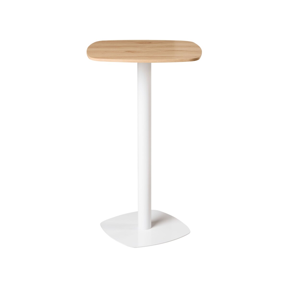 Stół barowy MORELLA Jasny brąz/ biały 60 cm