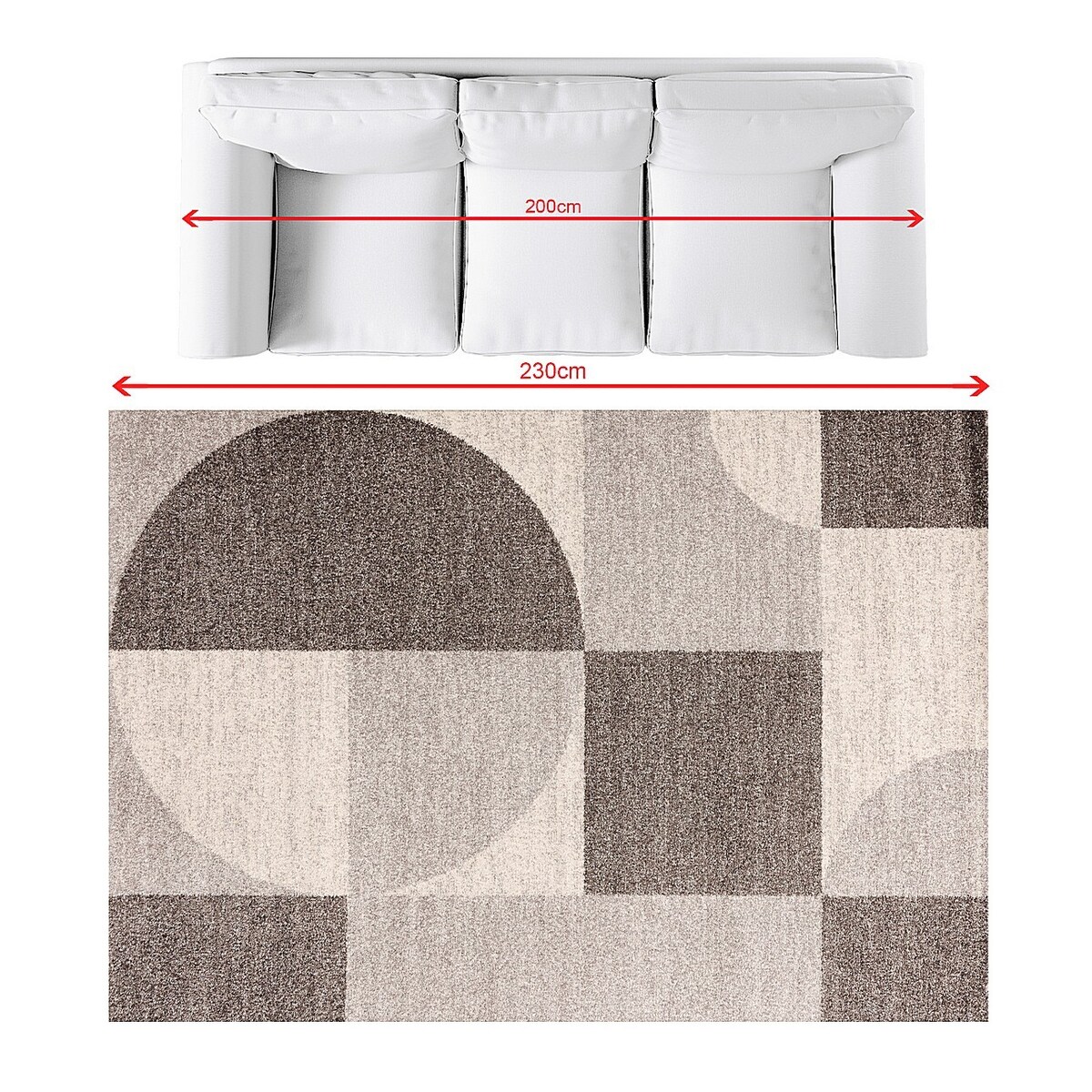 Dywan Casino light grey/cream 160x230cm, 160 x 230 cm