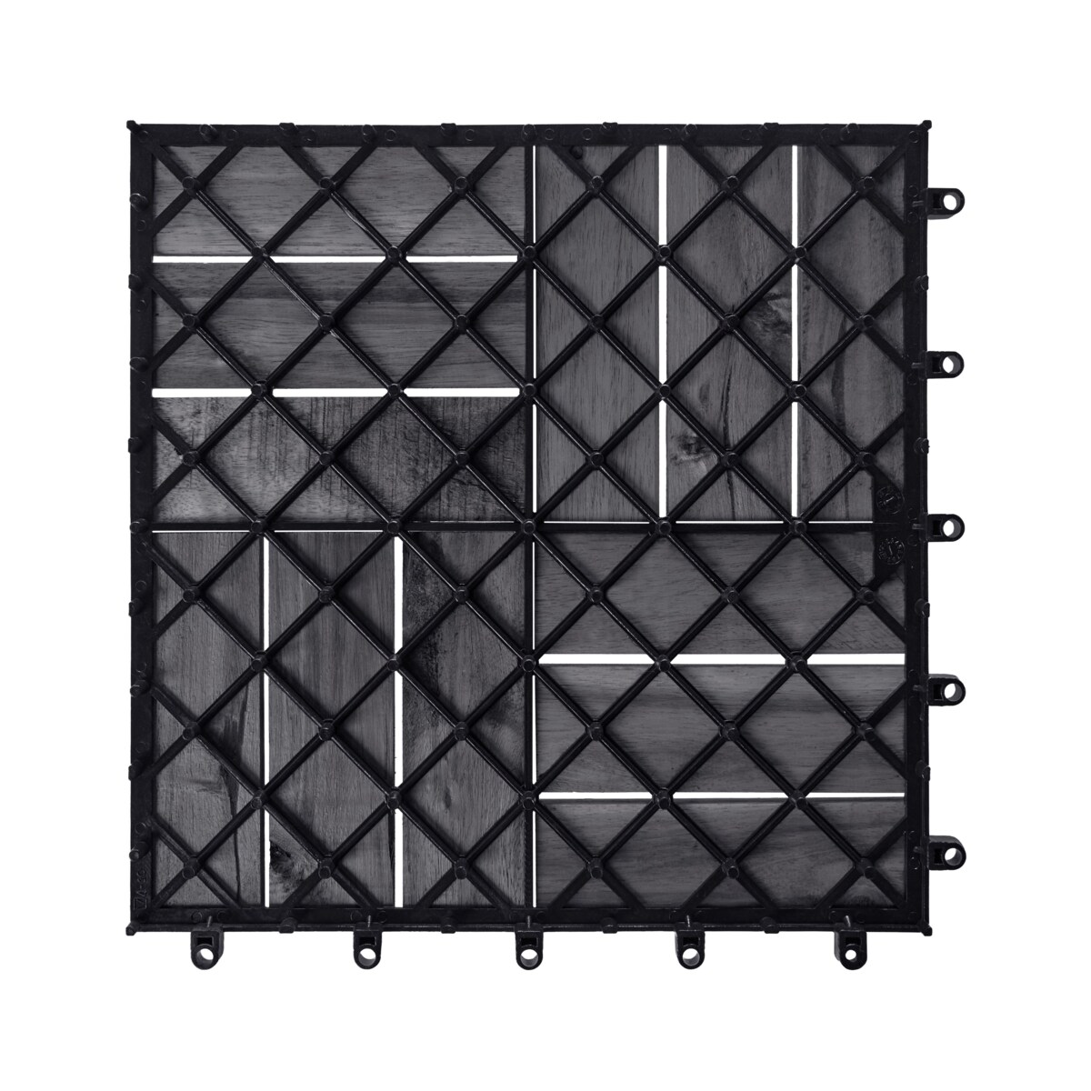 Płytki tarasowe ACERENZA Certyfikowane drewno akacjowe Szary