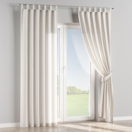 Zasłona na szelkach 1 szt. 130x245 śmietankowy biały