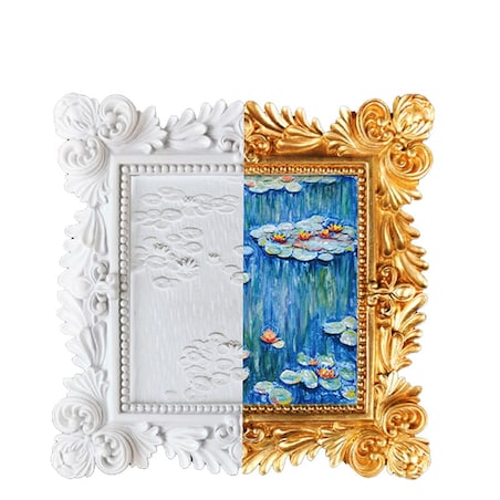 Malowanie 3D - Płaskorzeźba Lilie wodne