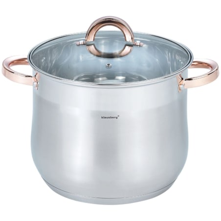 Garnek stalowy gastronomiczny duży 8.6L 24cm Rose Gold KLAUSBERG