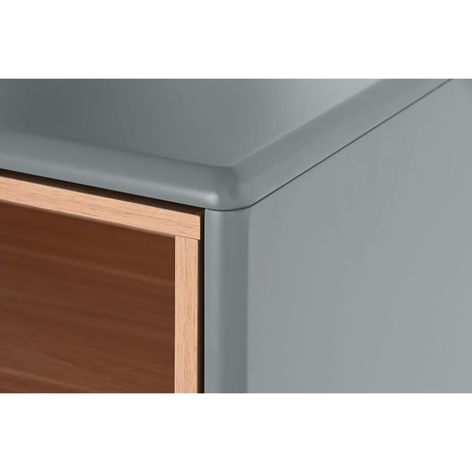 Komoda 117x40x80 cm szara SKONE-i