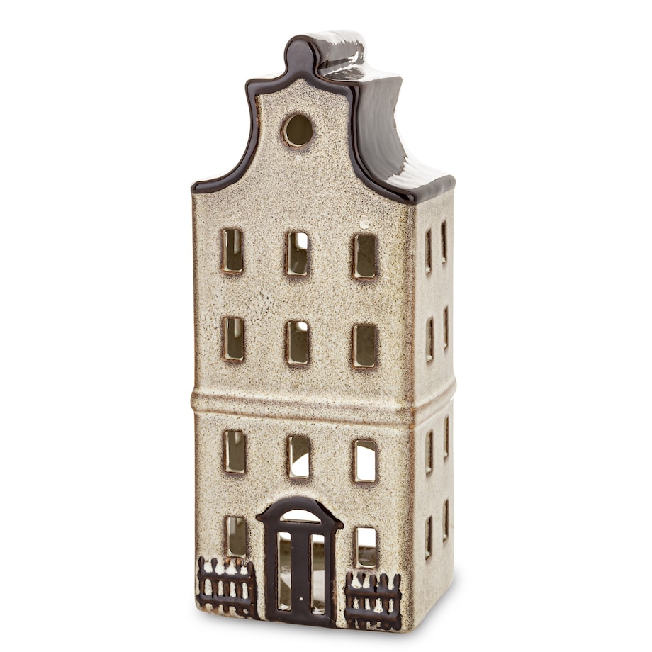 Domek kamienica 20x8x6,5 cm LYS kamionkowy brązowy