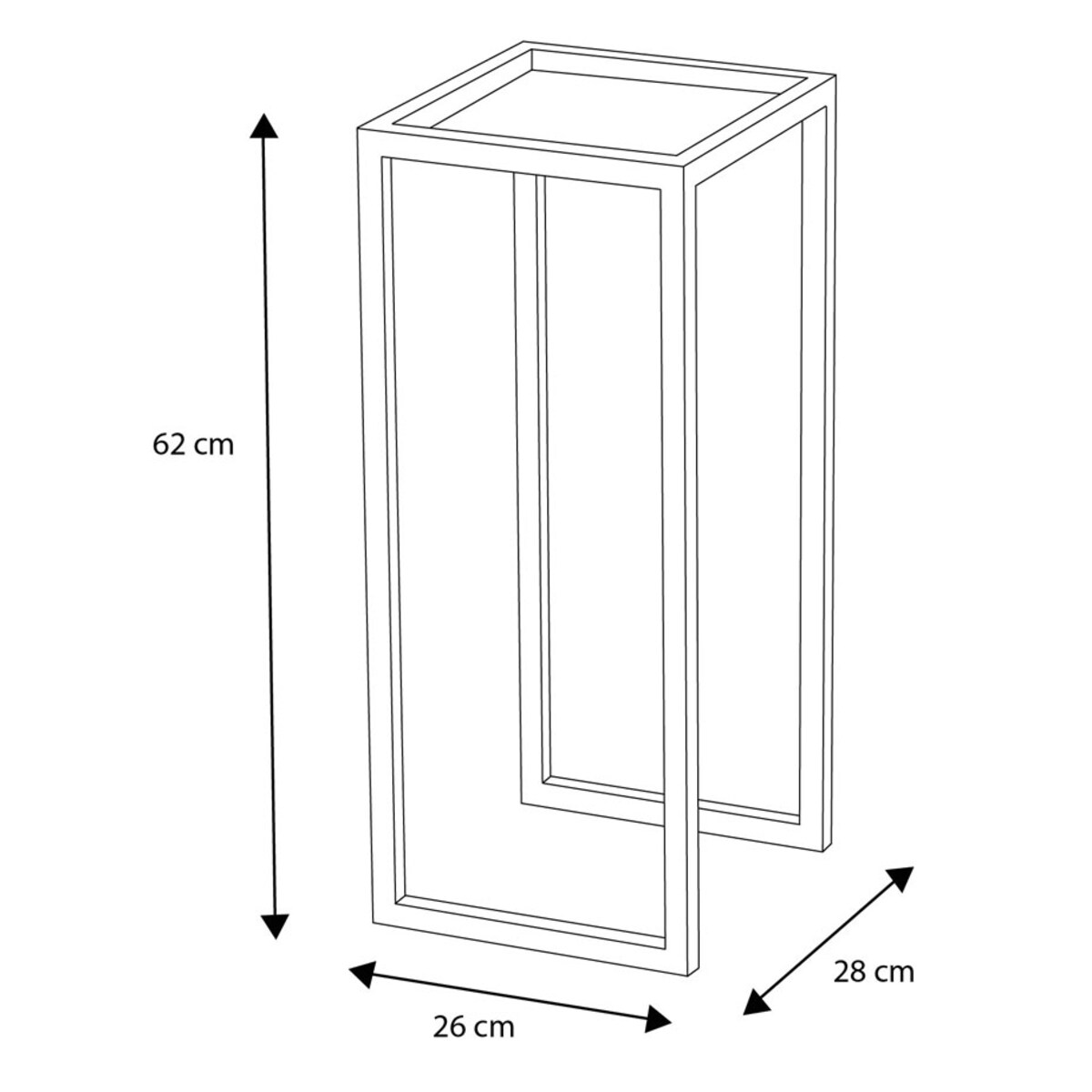 Metalowy stojak na kwiaty - Lapis 4X