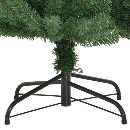 vidaXL Sztuczna choinka zawiasowa ze stojakiem, zielona, 150 cm