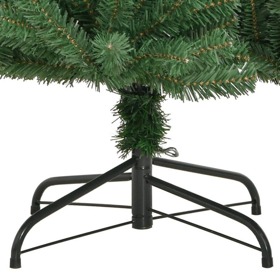 vidaXL Sztuczna choinka zawiasowa ze stojakiem, zielona, 150 cm