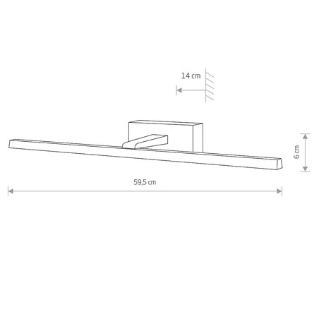 Lampa ścienna 10288 VAN GOGH LED M Chrom/Nikiel Nowodvorski