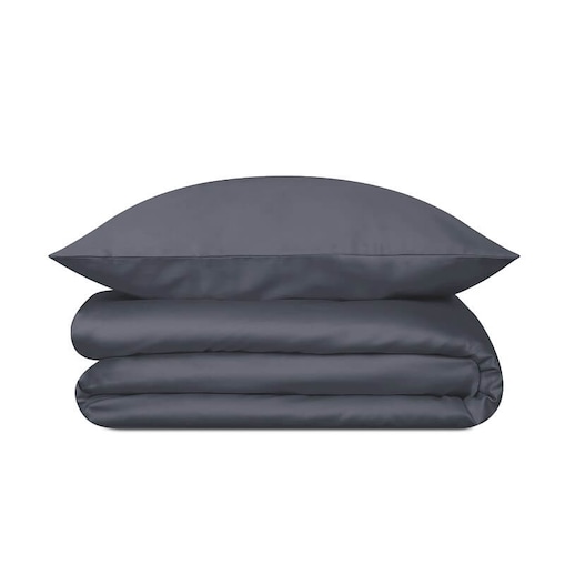 Pościel satynowa graphite grey 220/200 + 2 x 70/80 cm