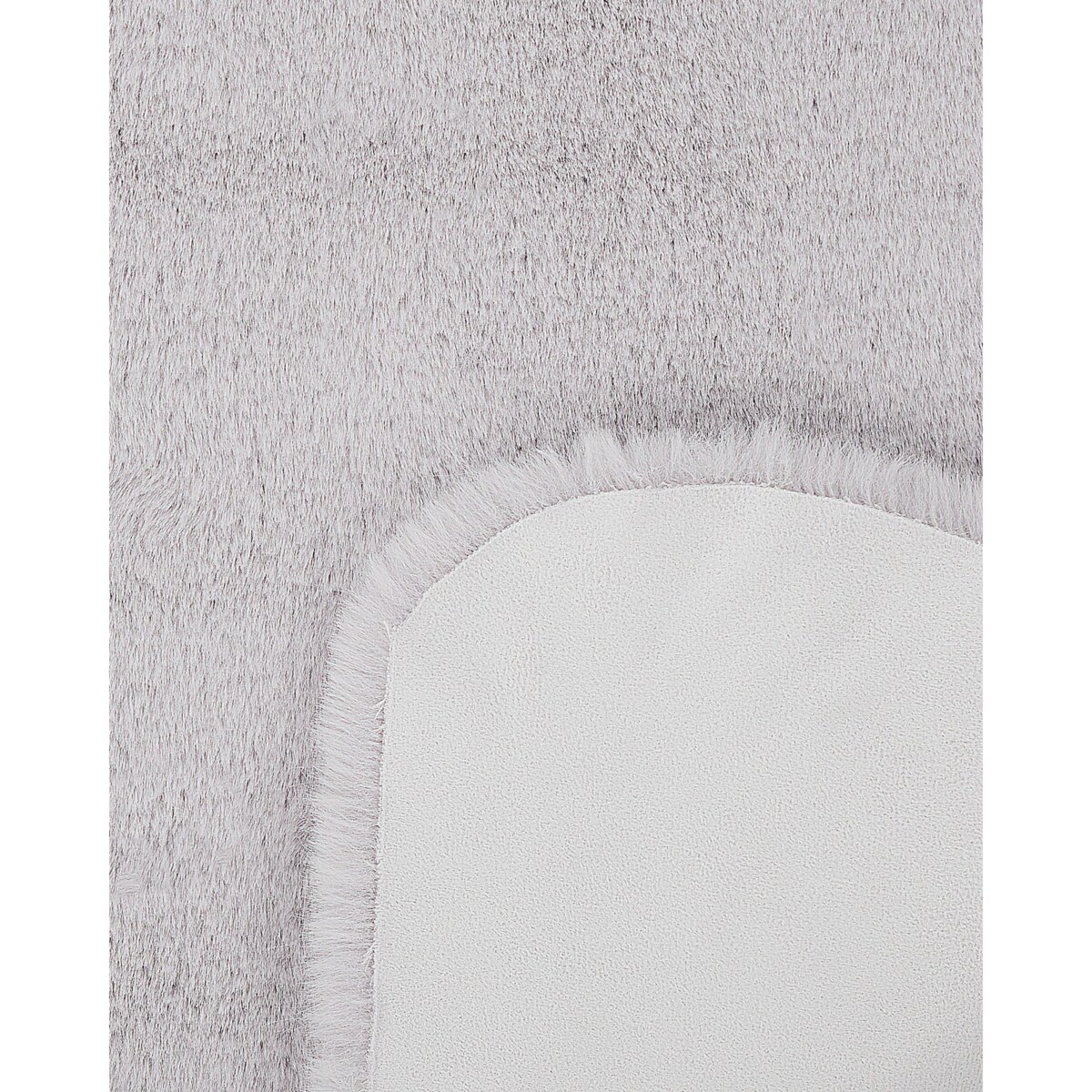 Dywan imitacja futra królika szary UNDARA
