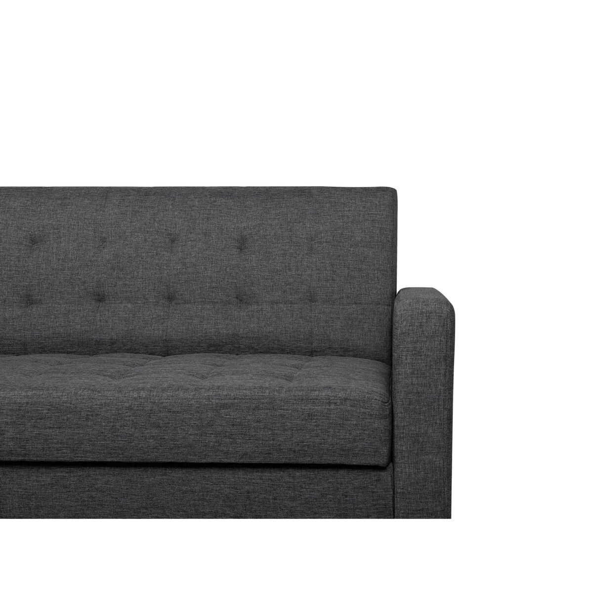 Sofa rozkładana ciemnoszara VEHKOO