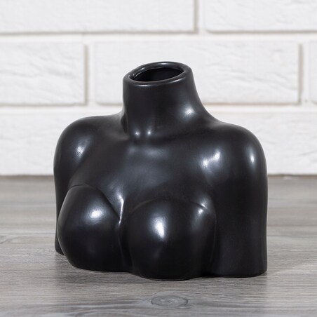 WAZON FEMINE czarny ceramiczny wys. 15cm
