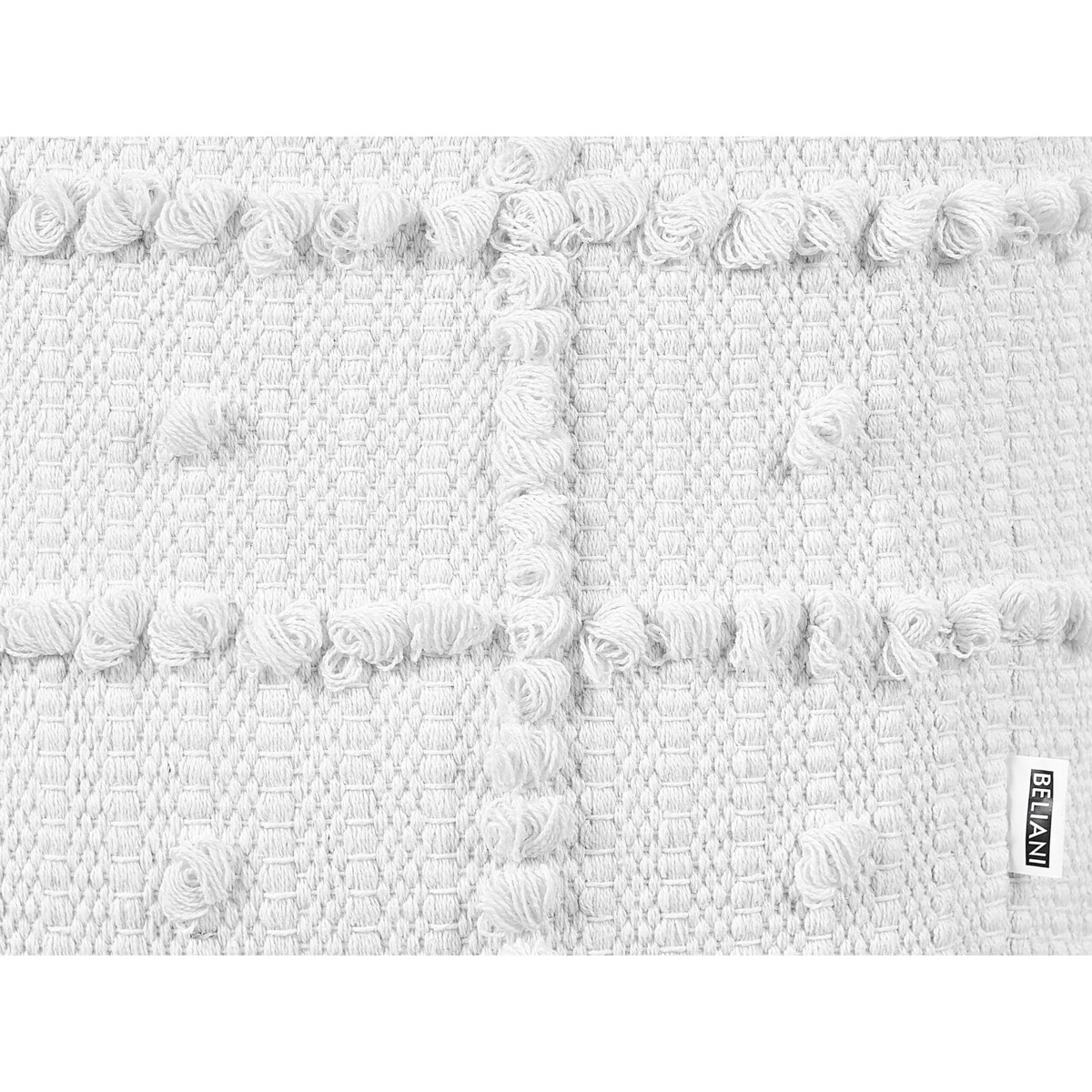 Puf bawełniany 40 x 40 x 40 cm biały HARNAI