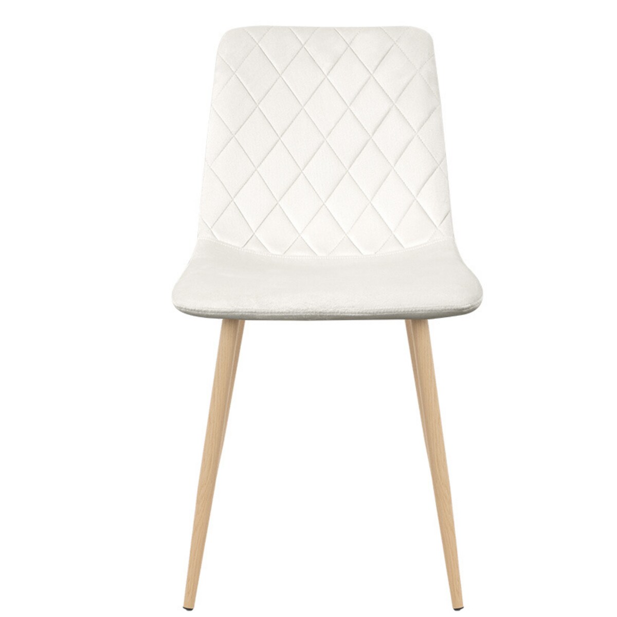 Krzesło tapicerowane welurowe do salonu kuchni jadalni velvet loft beżowe jasne nogi