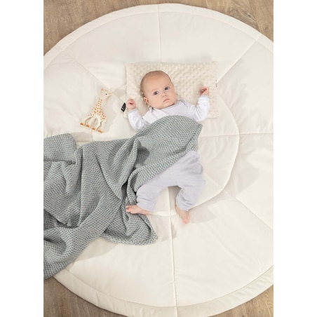 Narzuta bawełniana niebieska, 100x80x0,5cm