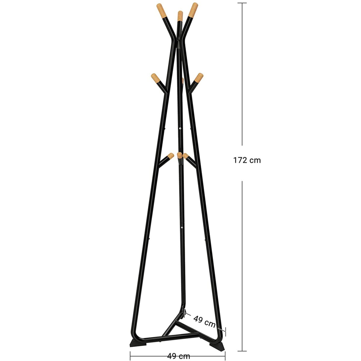 Wieszak Stojący Podłogowy Do Przedpokoju Czarny