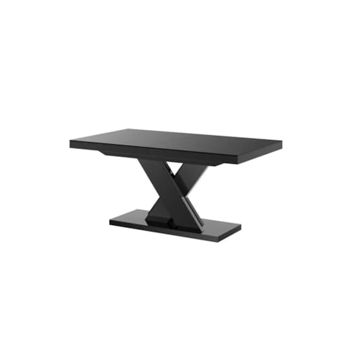 Stół XENON LUX 160(256)x89 czarny połysk rozkładany