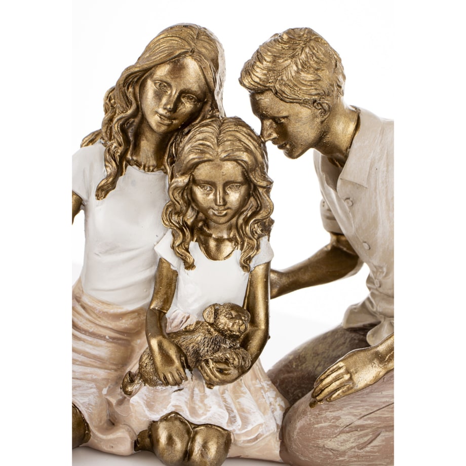 Dekoracja - rodzina z psem 11,5x18x7 cm FAMIGLIA