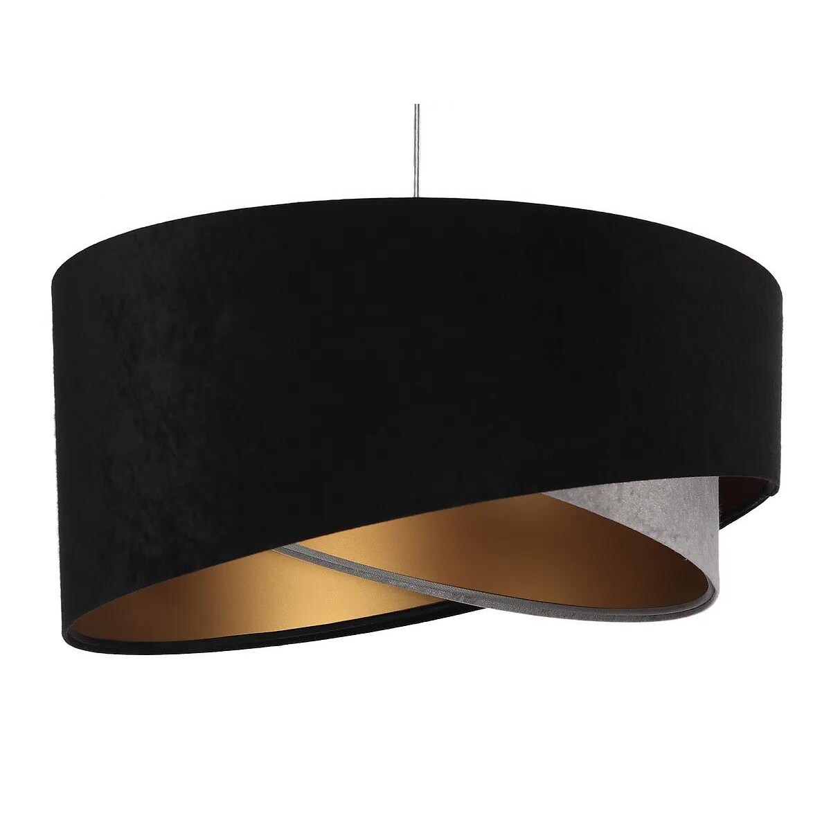 Lampa wisząca SHAPELESS czarna/szara/złota