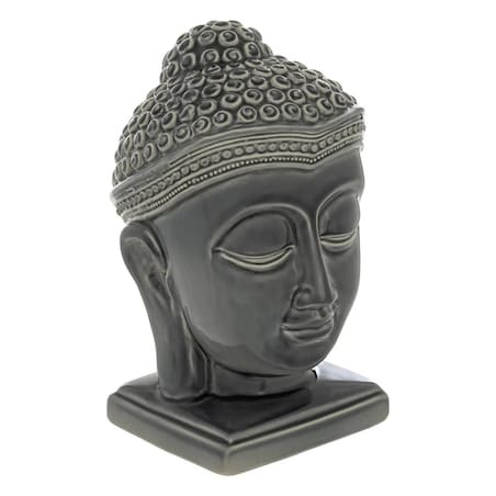 Figurka ceramiczna Buddha 22,5 cm szara