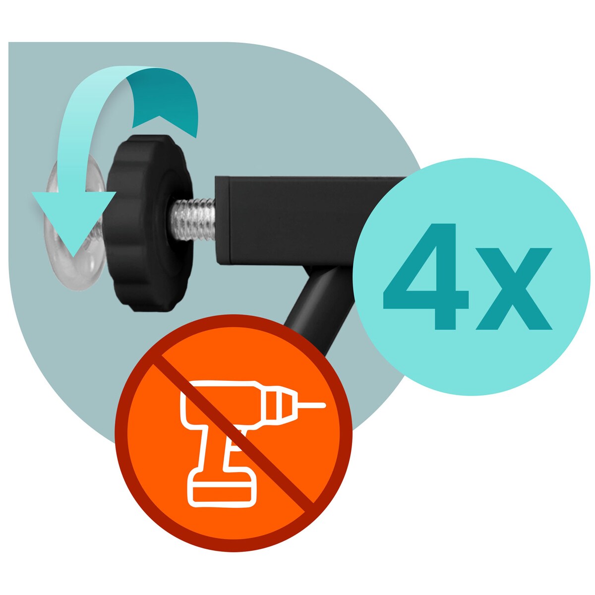 Barierka zabezpieczająca ochronna Nukido na schody i drzwi 75-115cm czarna 718300
