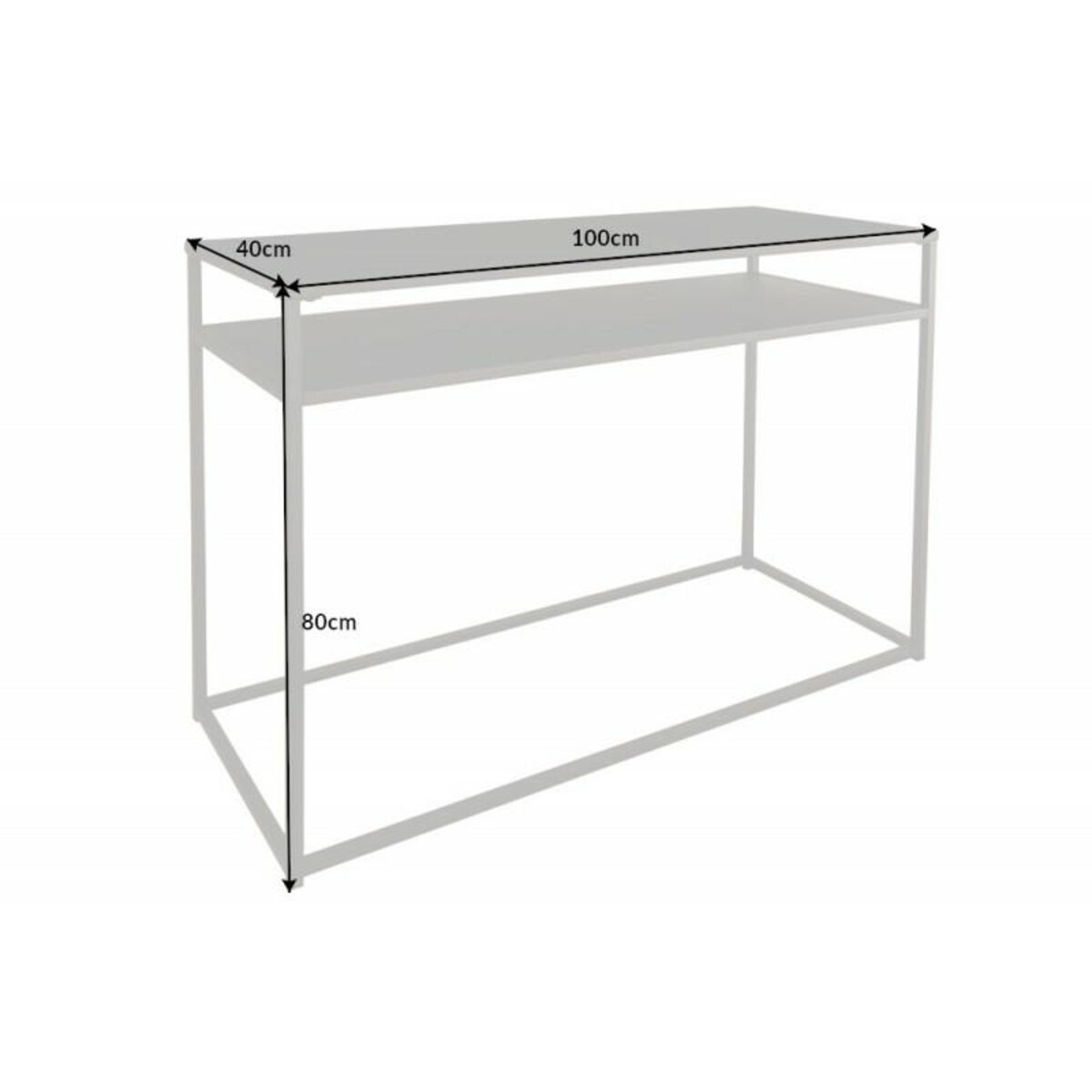 INVICTA konsola DURE STELL 100cm czarna